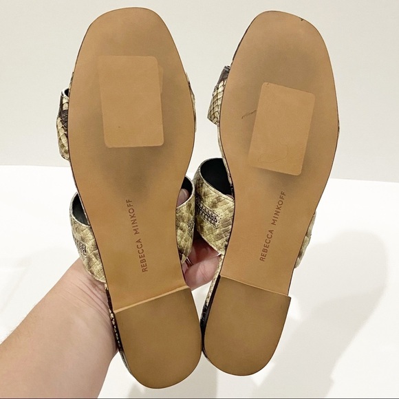 Rebecca Minkoff Snakeskin Marciann Slide Sandals - Picture 5 of 6